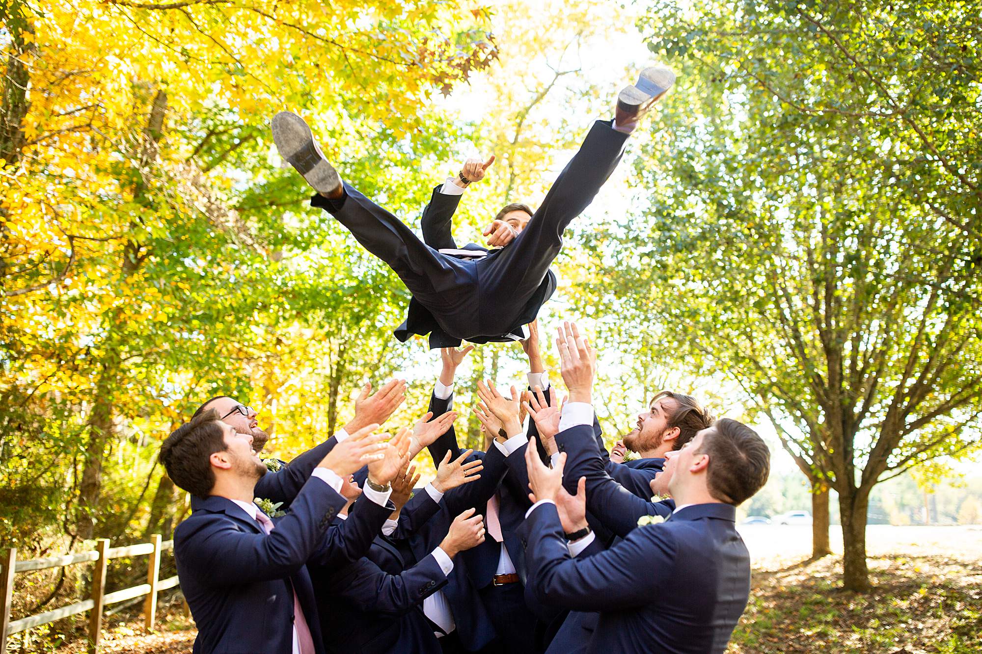 The barn at shady lane groomsmen