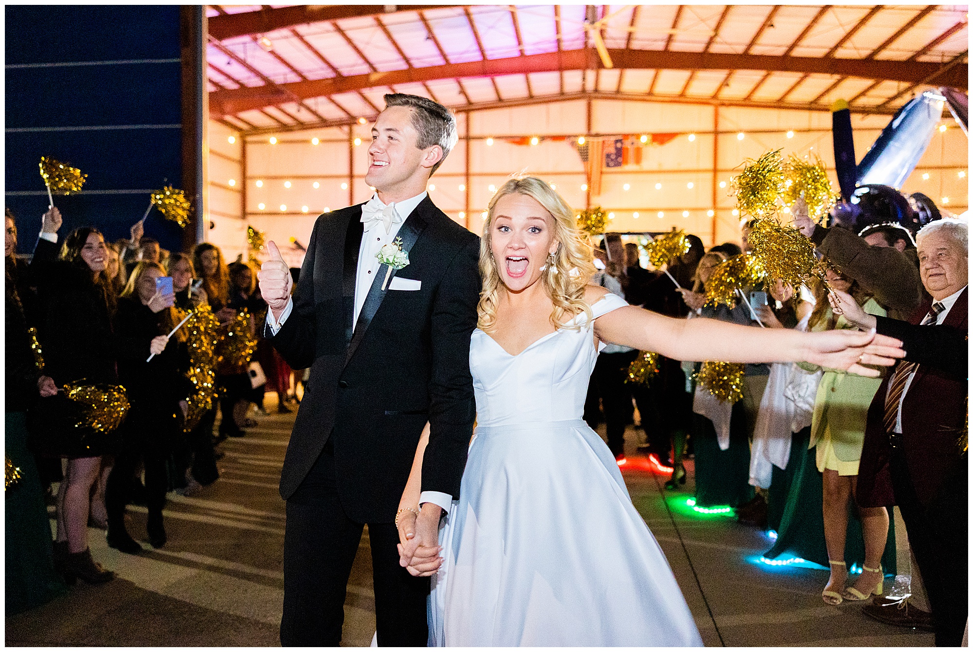 Eleanor Stenner Photography - a Birmingham, AL wedding photographer - photographs the Dees' grand exit 